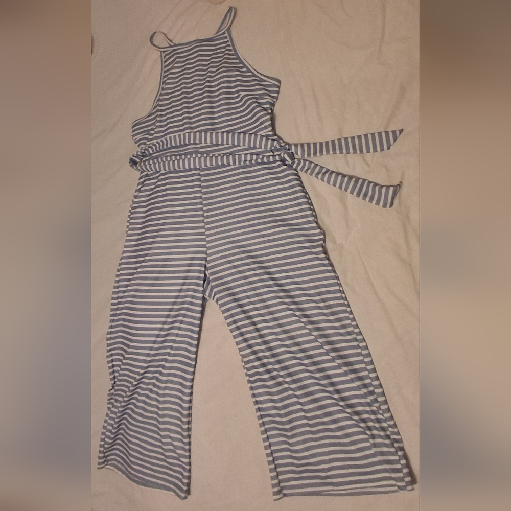 Striped Blue Jumpsuit